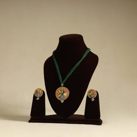  Multicolor Handmade GS Jute Fabart Necklace Set 