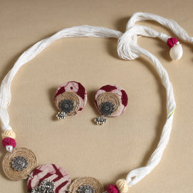 Multicolor - handmade gs jute fabart necklace set 12