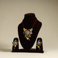 Buy Handmade Jute Fabart Necklace Set