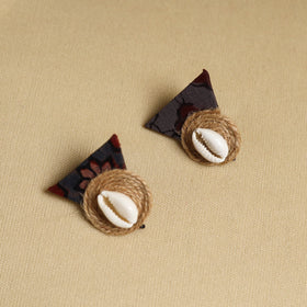 Multicolor - handmade jute fabart necklace set 06