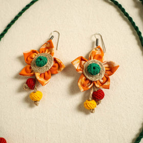 Buy Handmade Jute Fabart Necklace Set