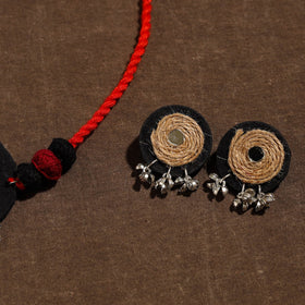  Handmade Jute Fabart Necklace Set