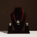  Handmade Jute Fabart Necklace Set