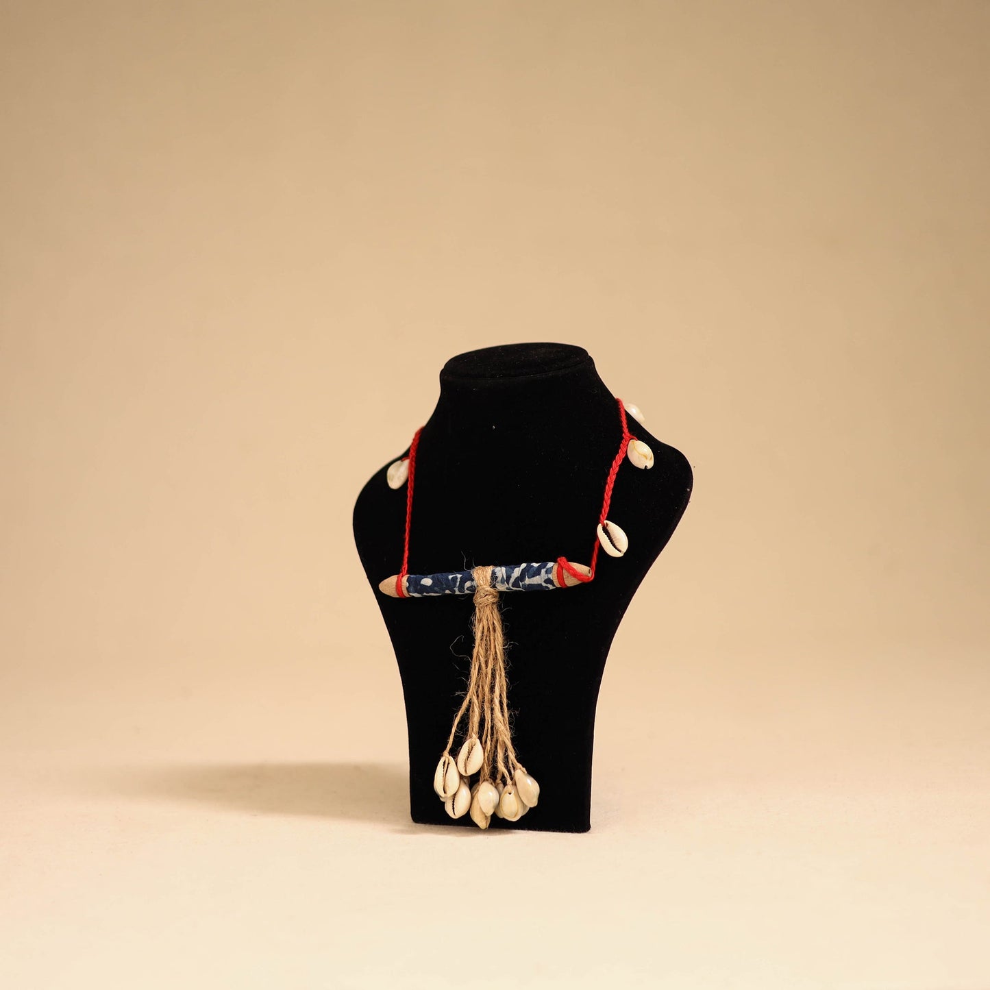 Multicolor - handmade jute & shell work necklace 73