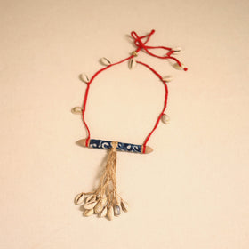 Multicolor - handmade jute & shell work necklace 73