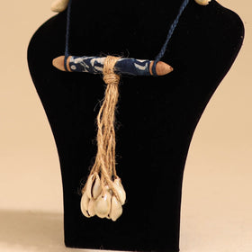 Multicolor - handmade jute & shell work necklace 74