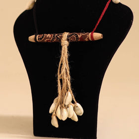 Multicolor - handmade jute & shell work necklace 75