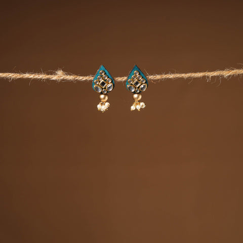 Handmade Kundan Work Earrings