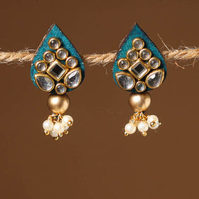 Handmade Kundan Work Earrings