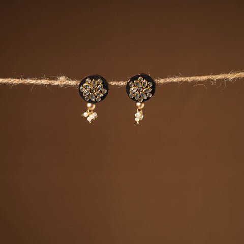 Handmade Kundan Work Earrings