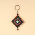 Buy Handmade Lambani Embroidery Mirror Work Keychain Online at iTokri.com