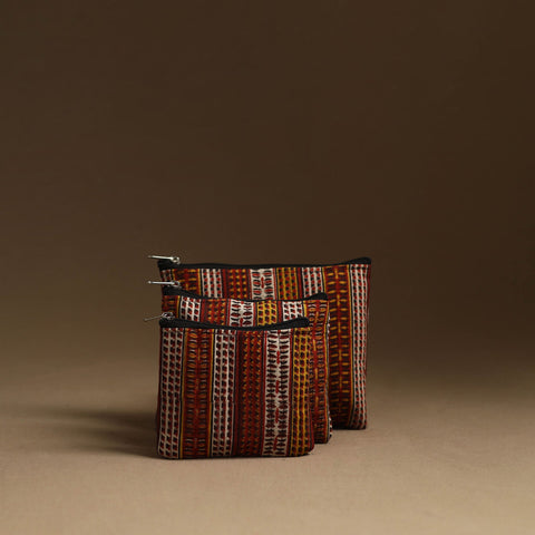 Multicolor - handmade multipurpose utility pouches (set