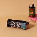 Multicolor Handmade Patchwork Quilted Cotton Pencil Pouch