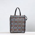 Multicolor Handmade Ajrakh Block Printed Cotton Shopping Bag 01