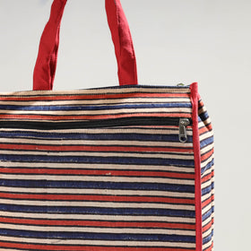 Multicolor Handmade Ajrakh Block Printed Cotton Shopping Bag