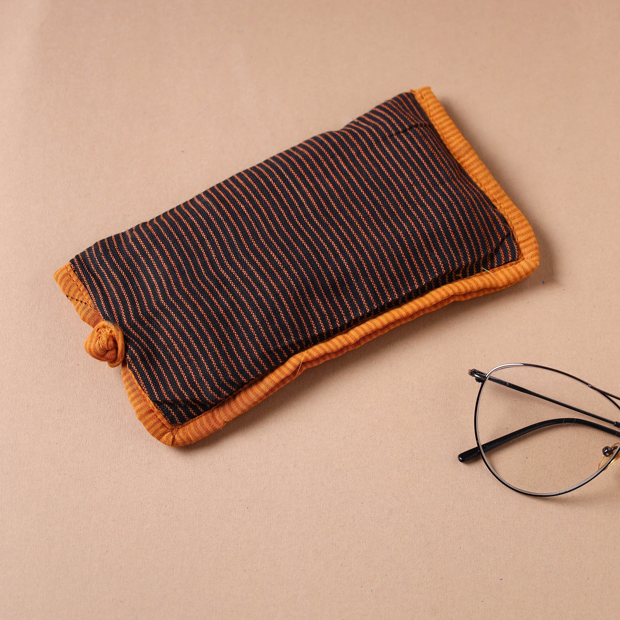 Multicolor - Gamcha Fabric Hand Embroidered Spectacle Case main image 0