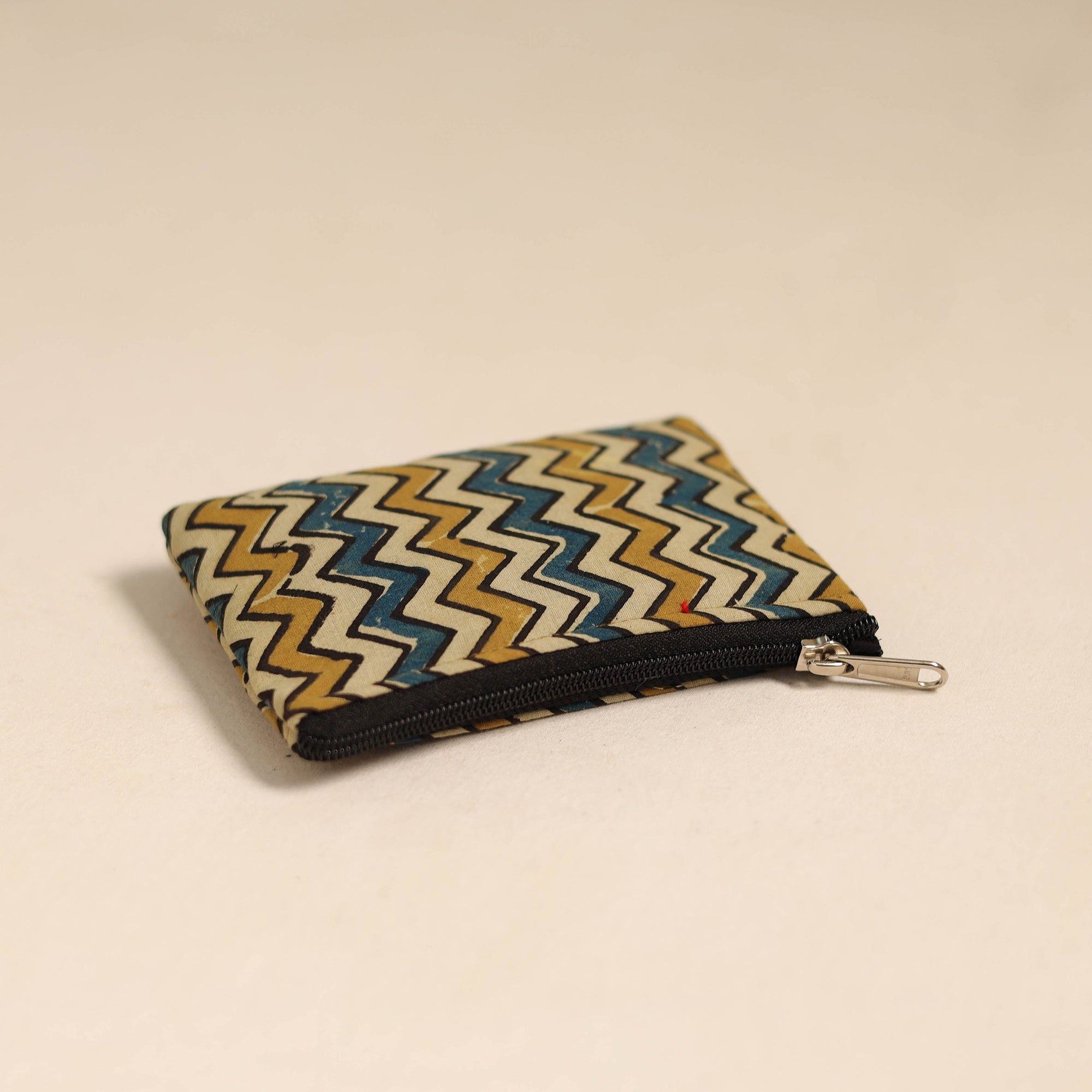  Multicolor Handmade Quilted Cotton Coin Pouch 