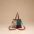 Multicolor - handmade quilted cotton patchwork sling bag 01