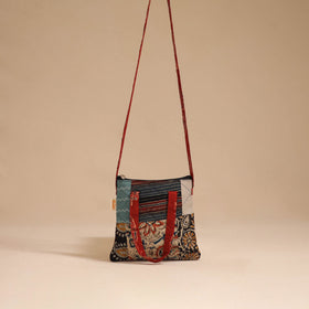 Multicolor - handmade quilted cotton patchwork sling bag 05