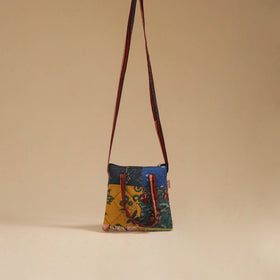 Multicolor - handmade quilted cotton patchwork sling bag 11