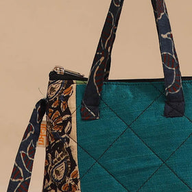 Multicolor - handmade quilted cotton patchwork sling bag 15