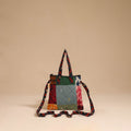 Multicolor - handmade quilted cotton patchwork sling bag 19