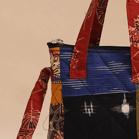 Multicolor - handmade quilted cotton patchwork sling bag 20