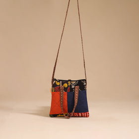 Multicolor - handmade quilted cotton patchwork sling bag 21