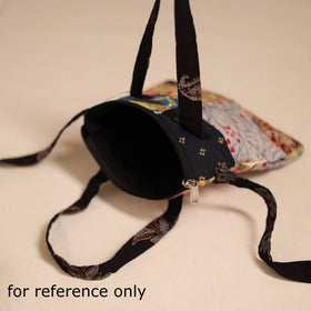 Multicolor - handmade quilted cotton patchwork sling bag 22