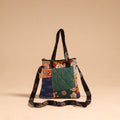 Multicolor - handmade quilted cotton patchwork sling bag 25