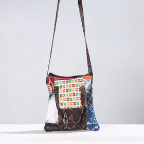  Handmade Quilted Cotton Patchwork Sling Bag 01 Online at iTokri.com