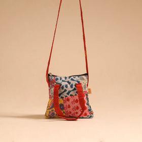 Multicolor - handmade quilted cotton patchwork sling bag 29