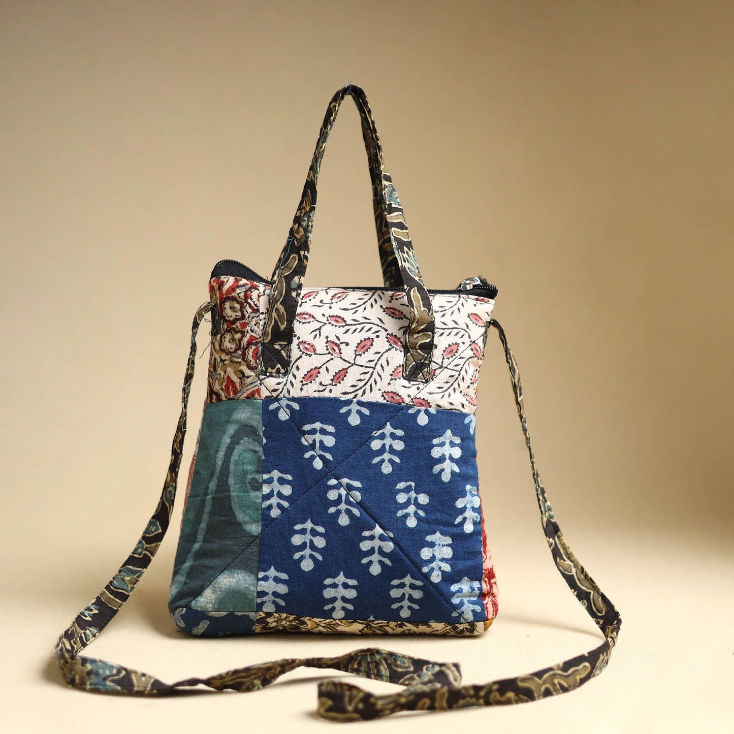  Handmade Quilted Cotton Patchwork Sling Bag 30 