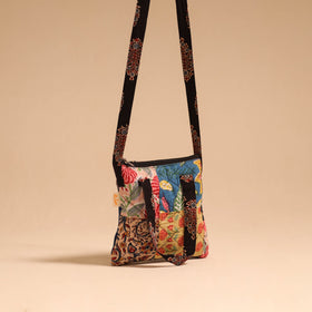 Multicolor - handmade quilted cotton patchwork sling bag 35