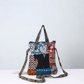 Multicolor Handmade Quilted Cotton Patchwork Sling Bag 43