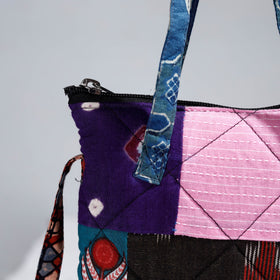  Handmade Quilted Cotton Patchwork Sling Bag 46 
