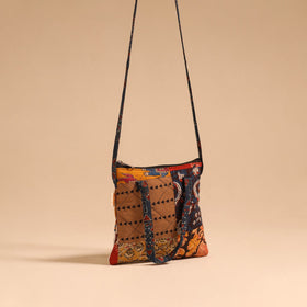 Multicolor - handmade quilted cotton patchwork sling bag 48