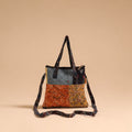 Multicolor - handmade quilted cotton patchwork sling bag 49
