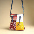 Multicolor Handmade Quilted Cotton Patchwork Sling Bag 60