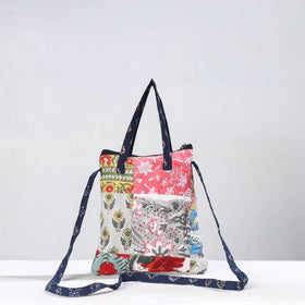  Handmade Quilted Cotton Patchwork Sling Bag 01 