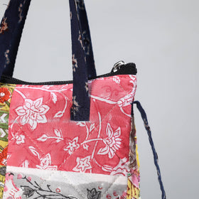 Handmade Quilted Cotton Patchwork Sling Bag 01 