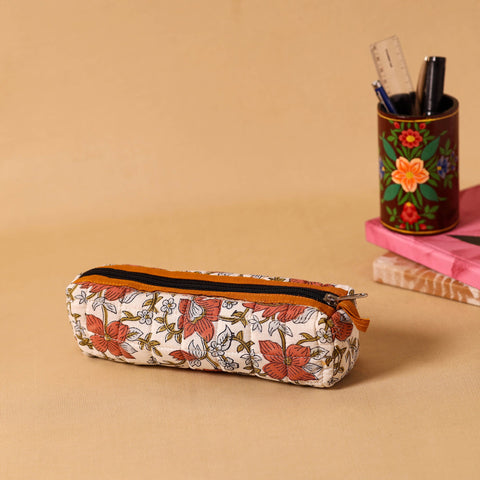 Multicolor Handmade Quilted Cotton Pencil Pouch