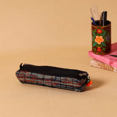 Multicolor Handmade Quilted Cotton Pencil Pouch