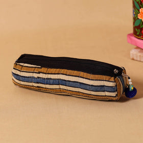 Multicolor Handmade Quilted Cotton Pencil Pouch