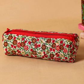 Multicolor Handmade Quilted Cotton Pencil Pouch