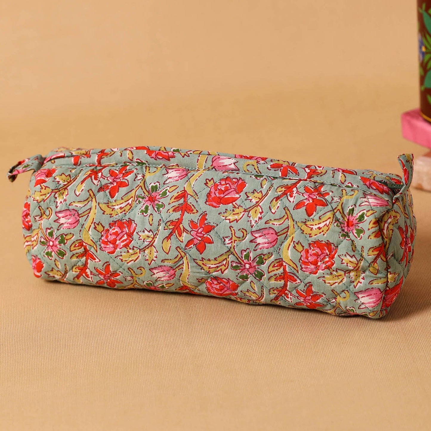 Multicolor Handmade Quilted Cotton Pencil Pouch