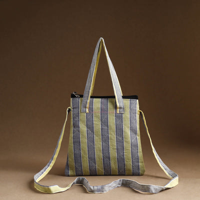 Multicolor - handmade quilted cotton sling bag 16