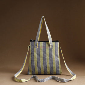 Multicolor - handmade quilted cotton sling bag 16