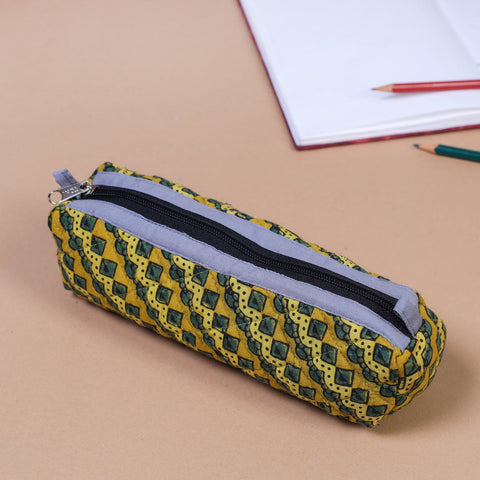 Multicolor Handmade Quilted Pencil Pouch