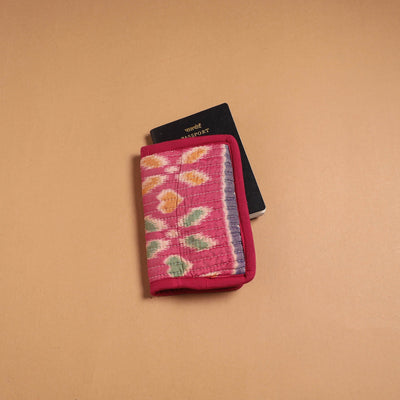 Handmade quilted printed fabric passport cover 03